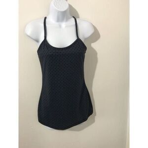 lululemon black tank top size 6  0613